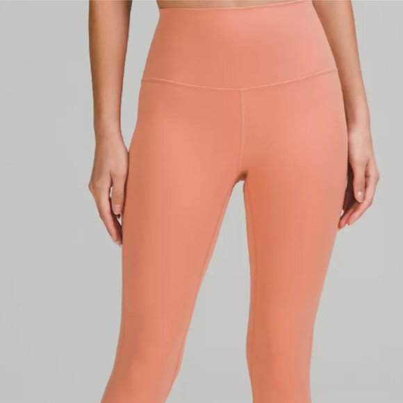 NWT LULULEMON Align HR Leggings 25” Peach Orange Pink - Picture 1 of 3